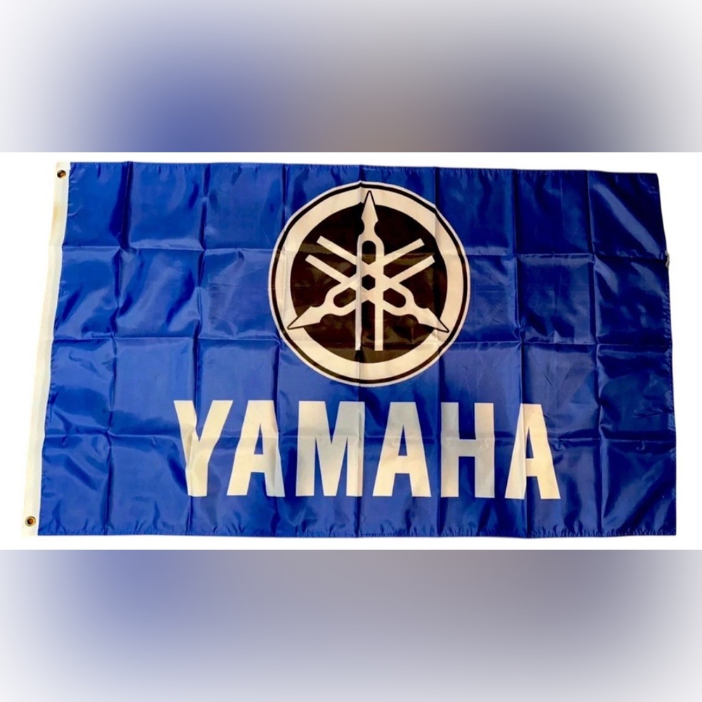 Yamaha Racing 3x5 ft Flag Logo Banner Motorcycle Bike Moto GP Garage Fan Gift
